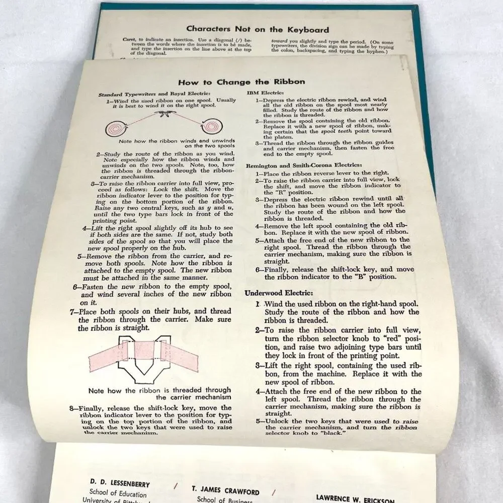 Vintage 20th Century Typewriting Book 1957